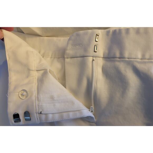 LIZ CLAIBORNE Capri Pants Size 14 Emma Classic White Stretchy - Picture 10 of 10